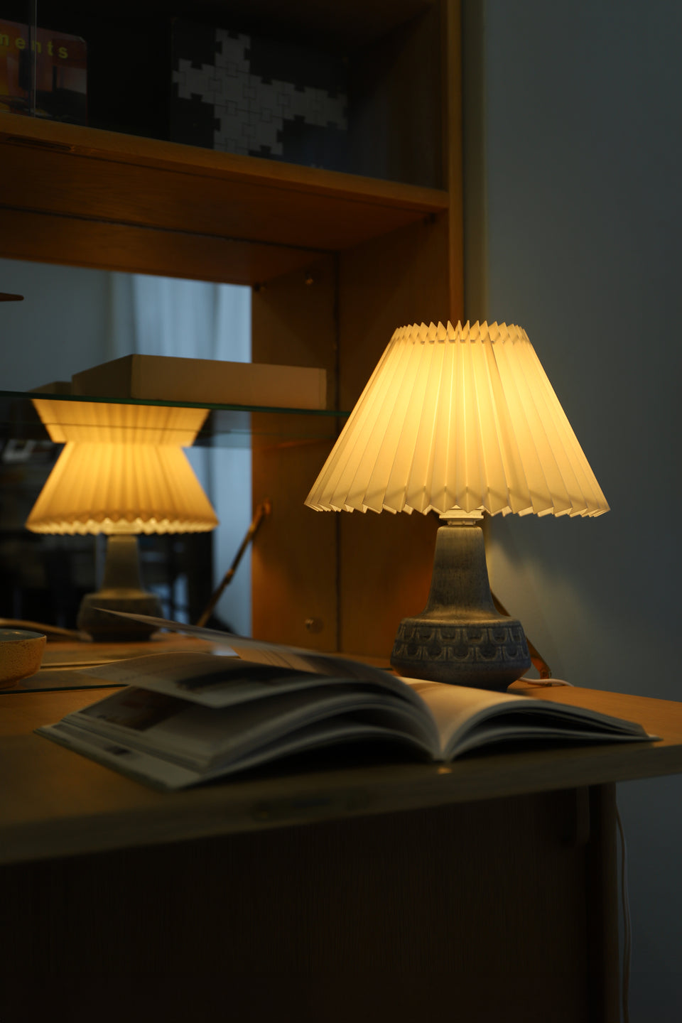 Table Lamp Søholm blue Danish Vintage/テーブルランプ スーホルム ブルー デンマークヴィンテージ 照明 北欧インテリア