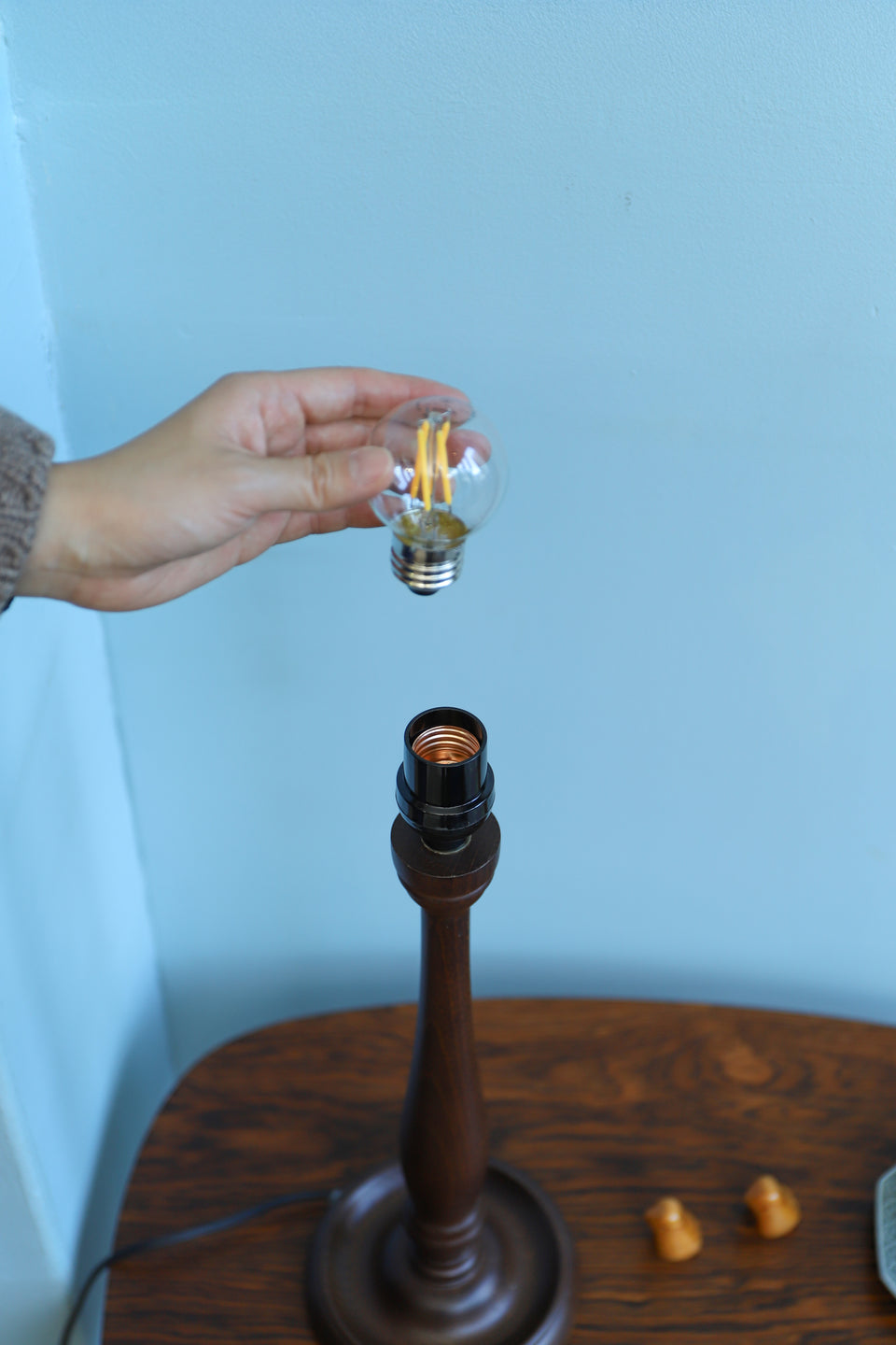 Wooden Table Lamp Laura Ashley/木製テーブルランプ 間接照明 ローラアシュレイ