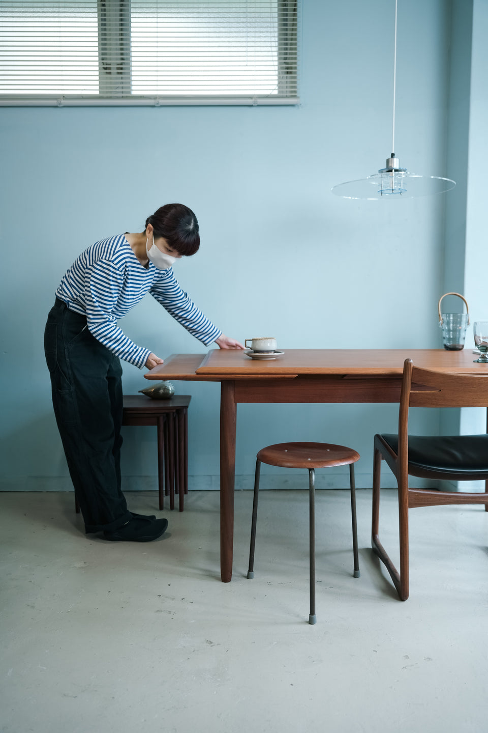 Draw Leaf Extension Dining Table Danish Vintage/デンマークヴィンテージ エクステンションダイニングテーブル チーク材