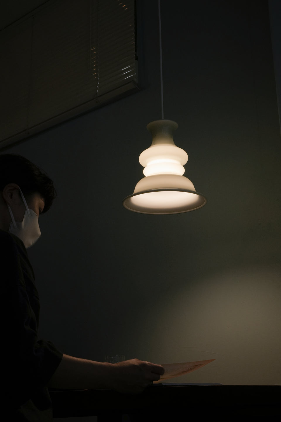 Holmegaard Bibliotek Pendant Light Gray/ホルムガード ペンダントライト シセ・ヴェアナー ヴィンテージ