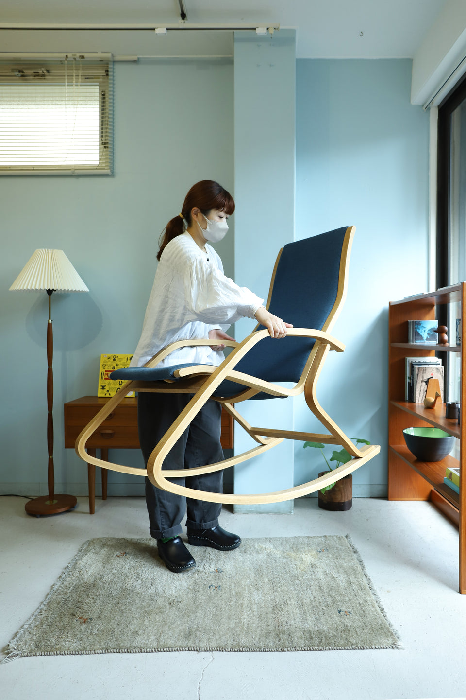 Czech Vintage Ludvik Volak Rocking Chair Drevopodnik Holesov/チェコヴィンテージ ロッキングチェア ルドヴィク・ヴォラック 北欧家具