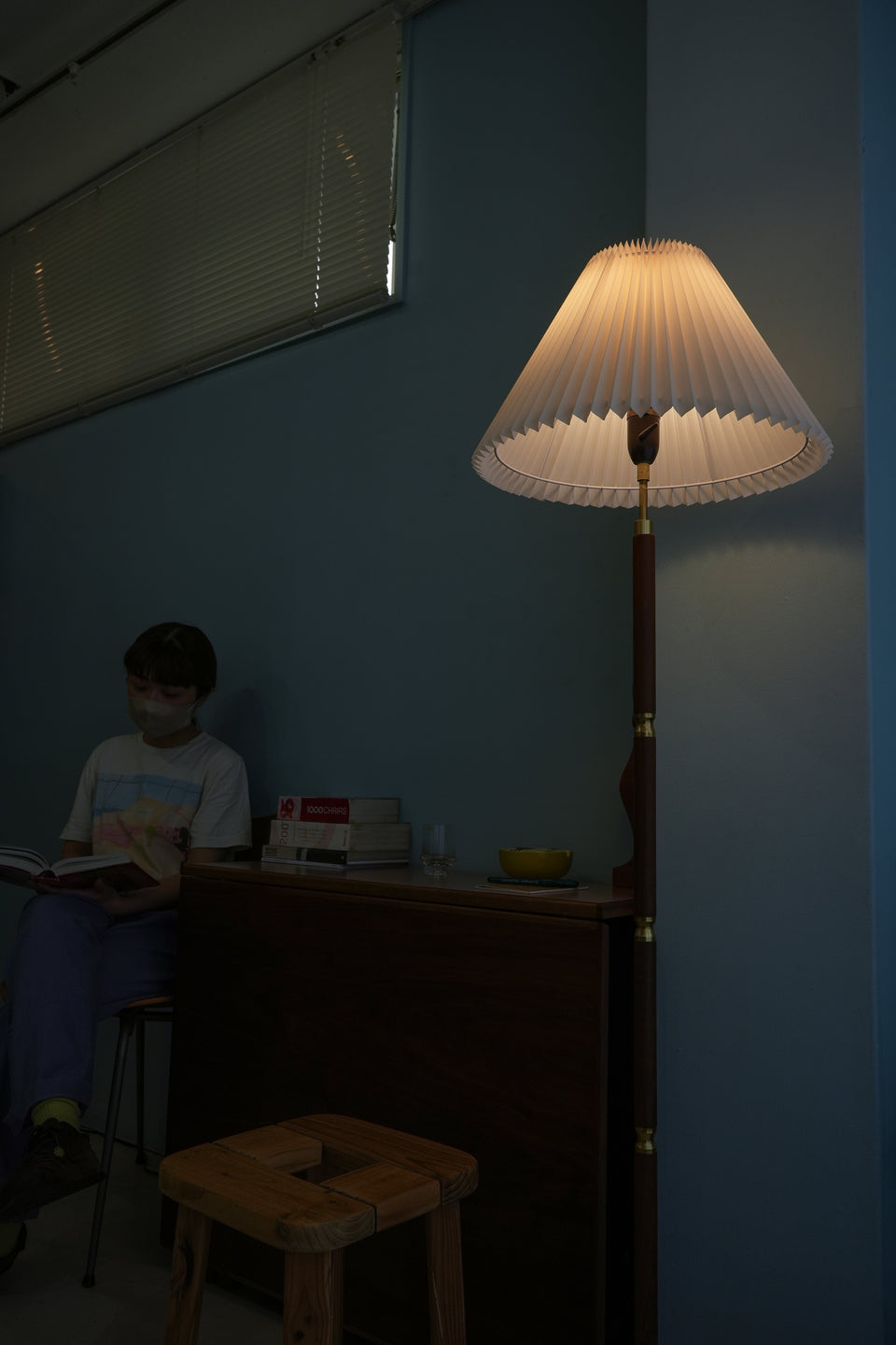 Danish Vintage ES Horn Floor Lamp Model804/デンマークヴィンテージ フロアスタンドライト チーク材 間接照明