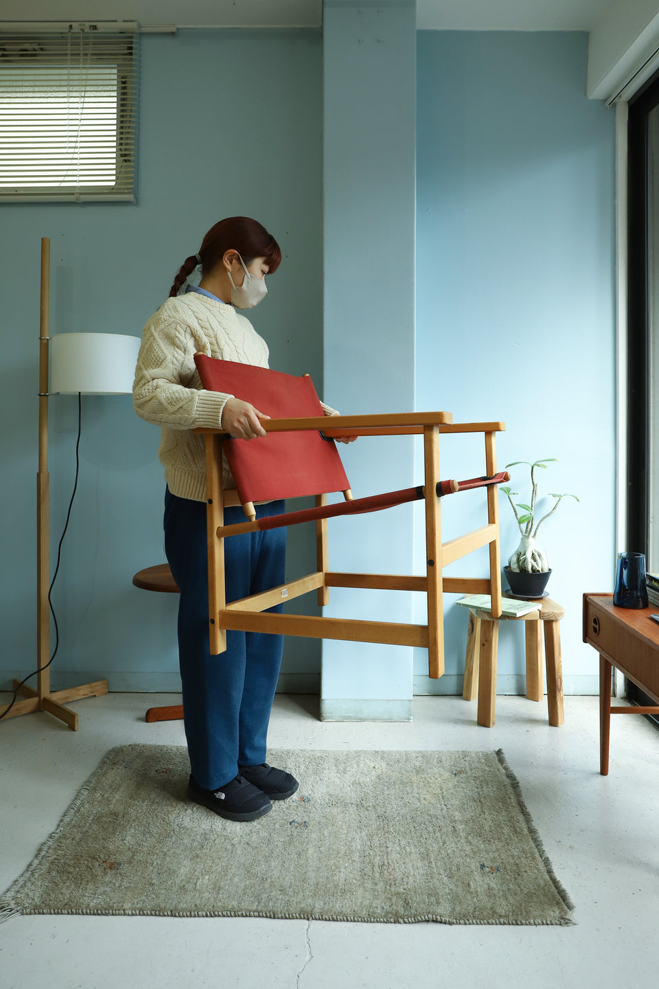 Danish Vintage Hyllinge Møbler Canvas Arm Chair/デンマークヴィンテージ アームチェア ラウンジチェア 北欧家具