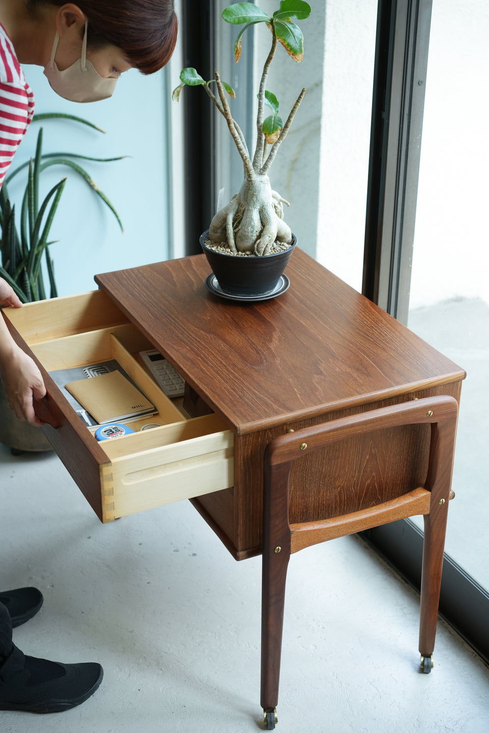 Danish Vintage Sewing Wagon Side Chest/デンマークヴィンテージ ソーイングワゴン サイドチェスト 北欧家具