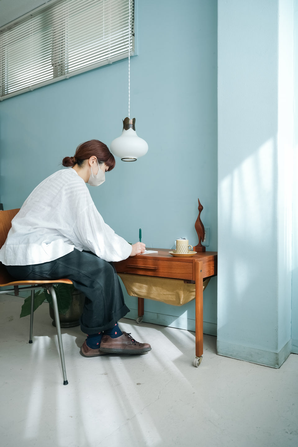 Danish Vintage PBJ Møbler Sewing Wagon Side Table/デンマークヴィンテージ ソーイングワゴン サイドテーブル 北欧家具