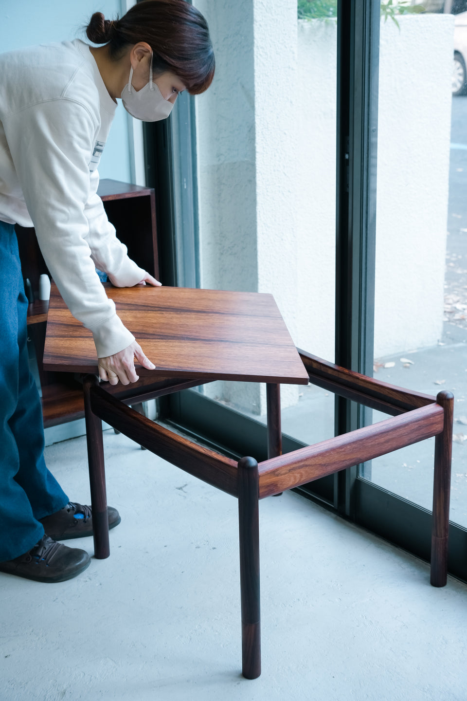 Danish Vintage Rosewood Square Coffee Table/デンマークヴィンテージ コーヒーテーブル ローズウッド材 北欧家具
