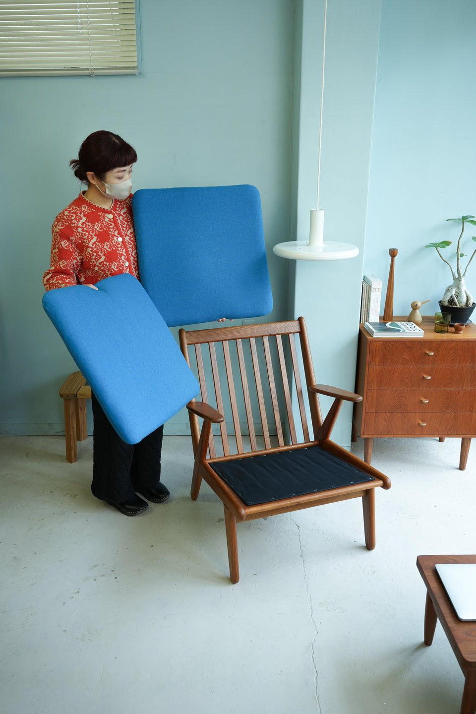 FDB Møbler Poul M. Volther Easy Chair J53/FDBモブラー ポール・M・ヴォルタ イージーチェア 1Pソファ オーク材 北欧家具