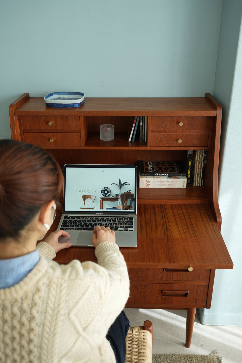 Gunnar Nielsen Tibergaard Writing Bureau Danish Vintage/デンマークヴィンテージ ライティングビューロー 北欧家具