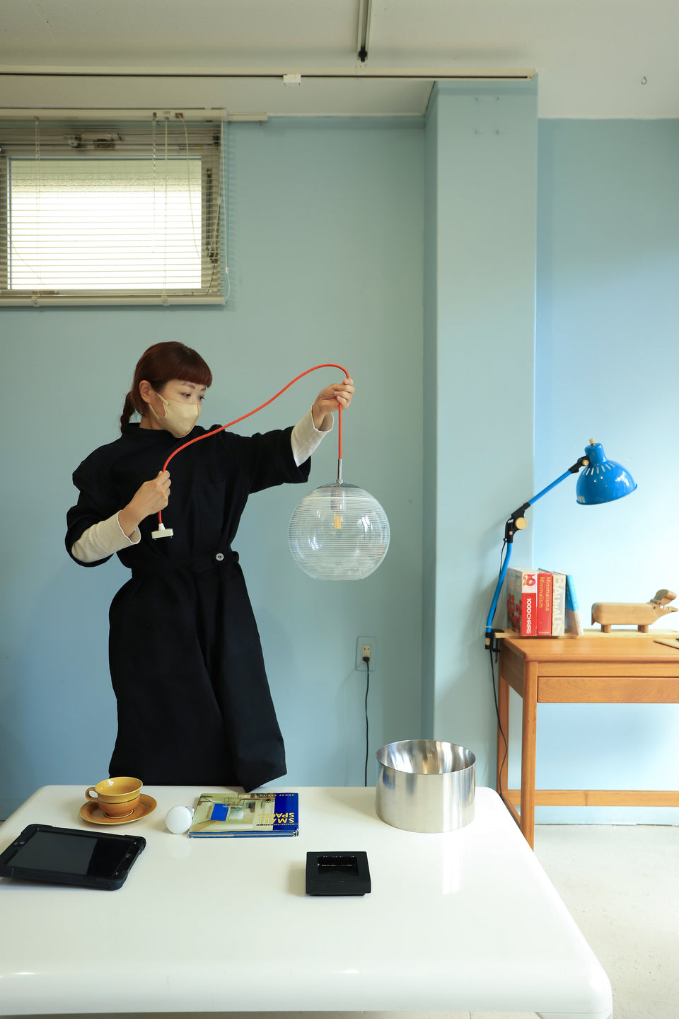Japanese Vintage Globe Glass Pendant Light/ジャパンヴィンテージ ガラスシェード ペンダントライト レトロモダン