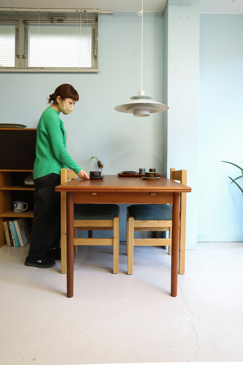 Draw Leaf Extension Dining Table Danish Vintage/デンマークヴィンテージ ドローリーフ エクステンション ダイニングテーブル 北欧家具