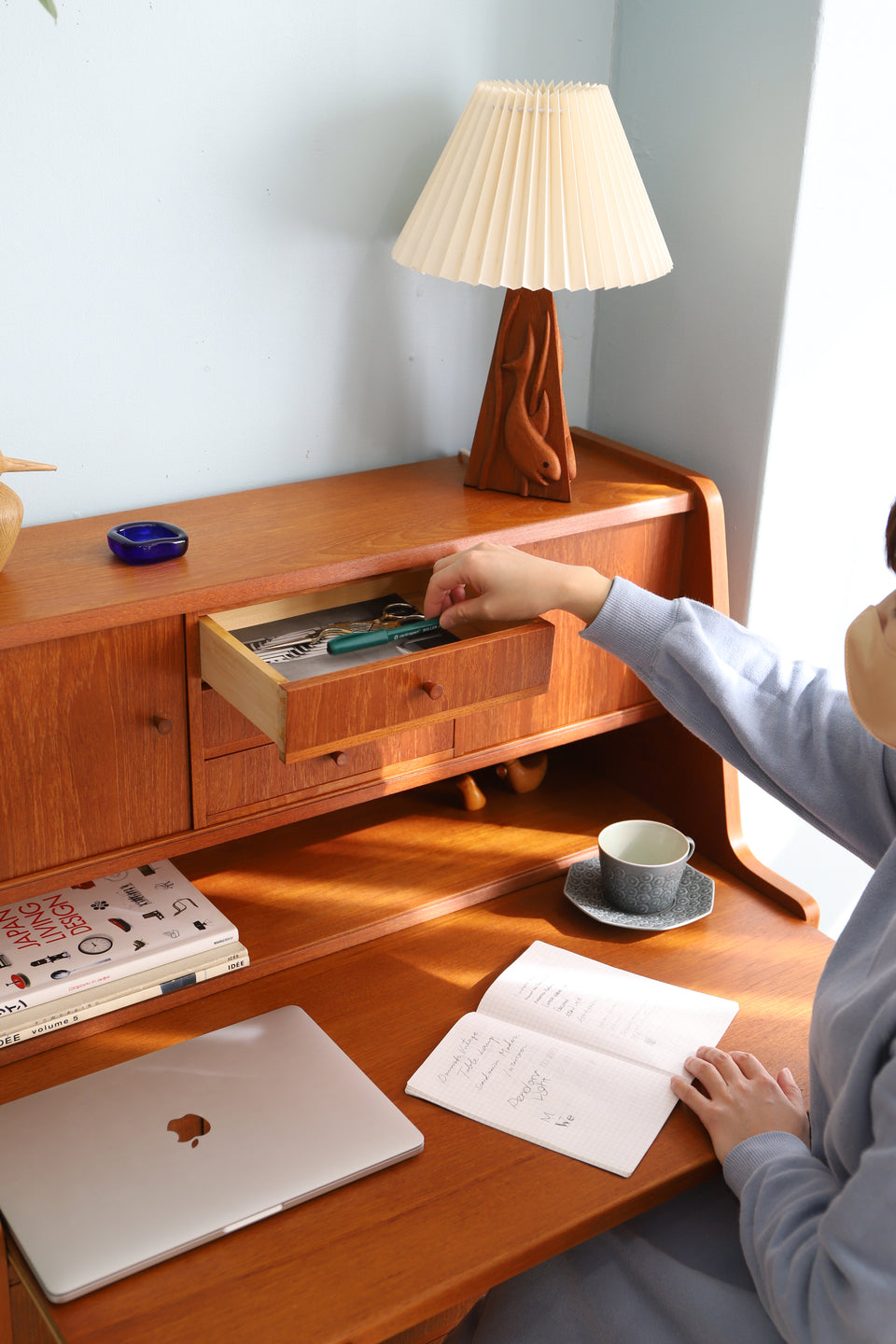 Danish Vintage Teakwood Writing Bureau/デンマークヴィンテージ ライティングビューロー チーク材 北欧家具