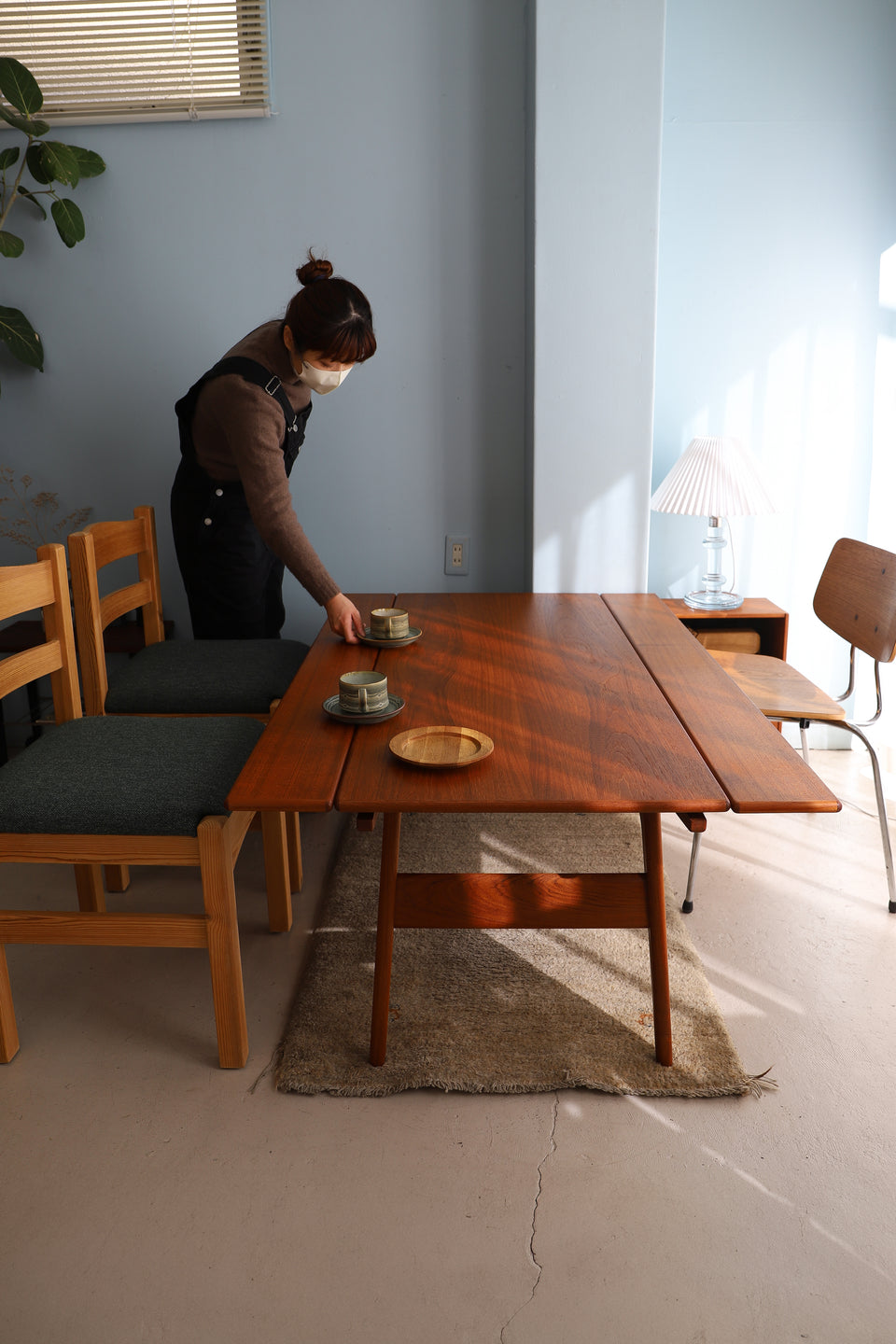 Elevator Extension Table Trioh Møbler Danish Vintage/デンマークヴィンテージ トリオモブラー エレベーター エクステンションテーブル 北欧家具