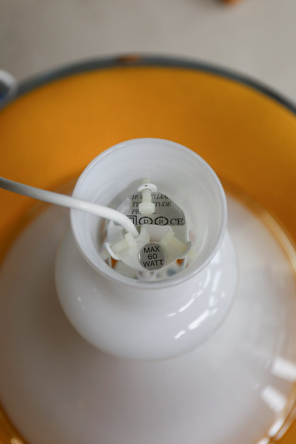 Vintage Holmegaard Pendant Light Etude2 White/ホルムガード ペンダントライト エチュード 照明 ホワイト デンマークヴィンテージ