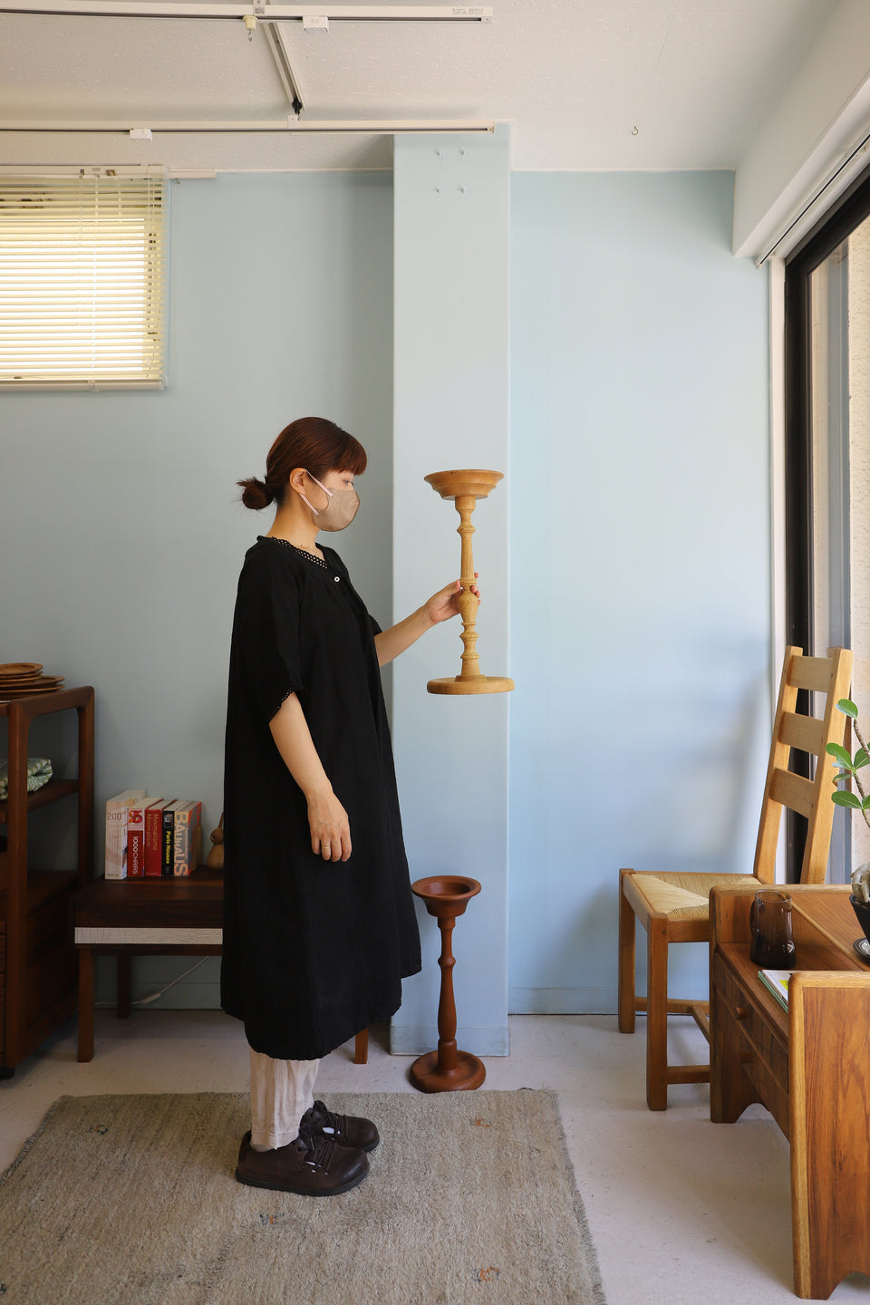 Danish Vintage Wooden Plant Stand/デンマークヴィンテージ 木製プラントスタンド 北欧インテリア