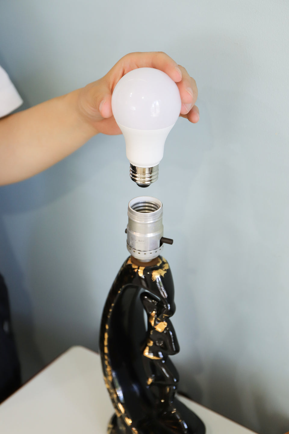 US Vintage Ceramic Dancer Lamp Pair/アメリカヴィンテージ ダンサーランプ ペア 照明 ミッドセンチュリー