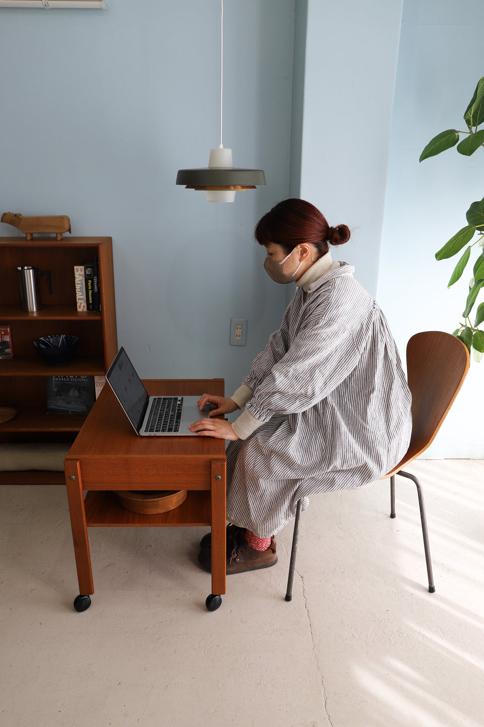 Danish Vintage PBJ Møbler Sewing Table Trolley/デンマークヴィンテージ ソーイングテーブル トロリー サイドテーブル 北欧家具