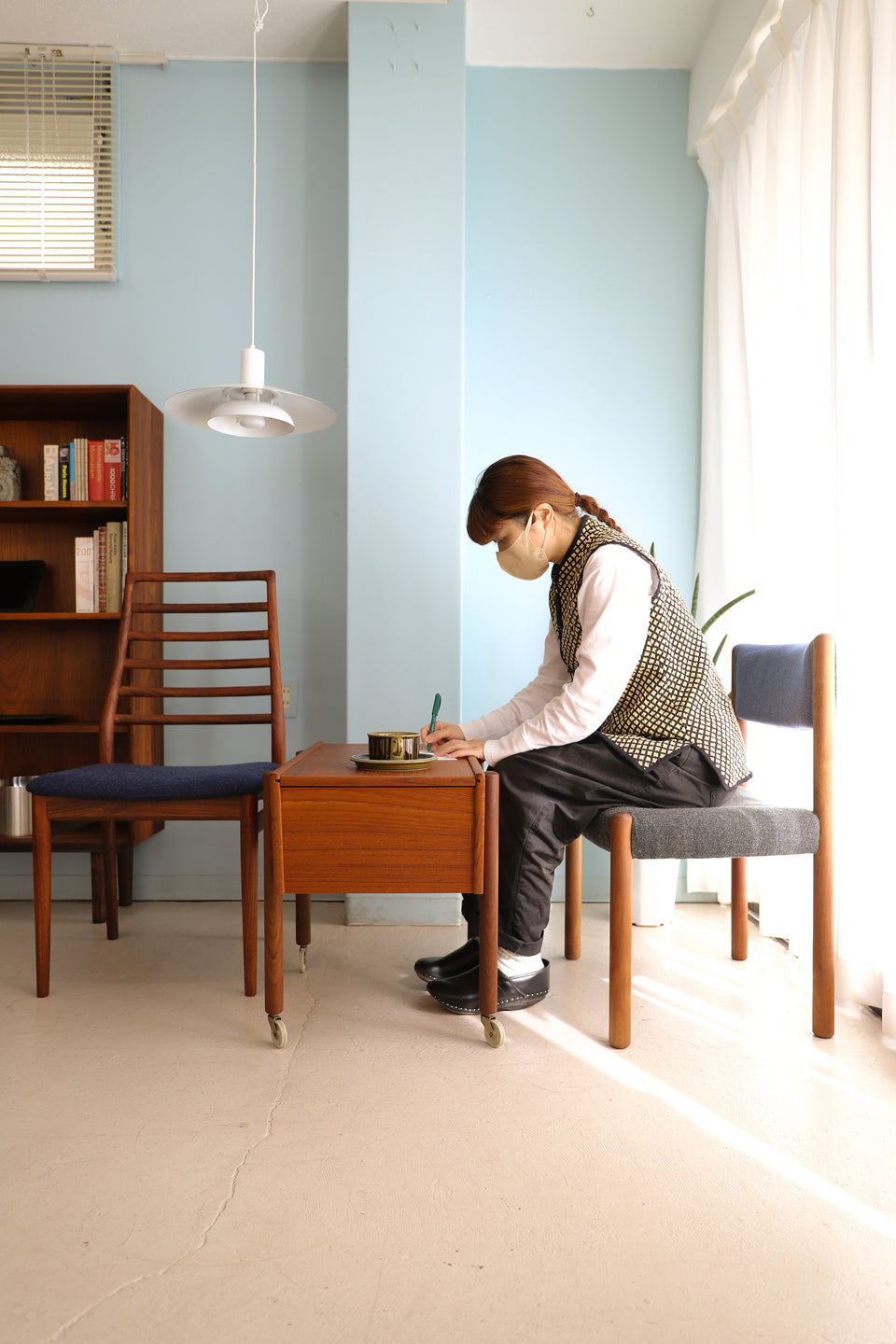 Sewing Wagon Side Table Danish Vintage/デンマークヴィンテージ ソーイングワゴン サイドテーブル 北欧家具