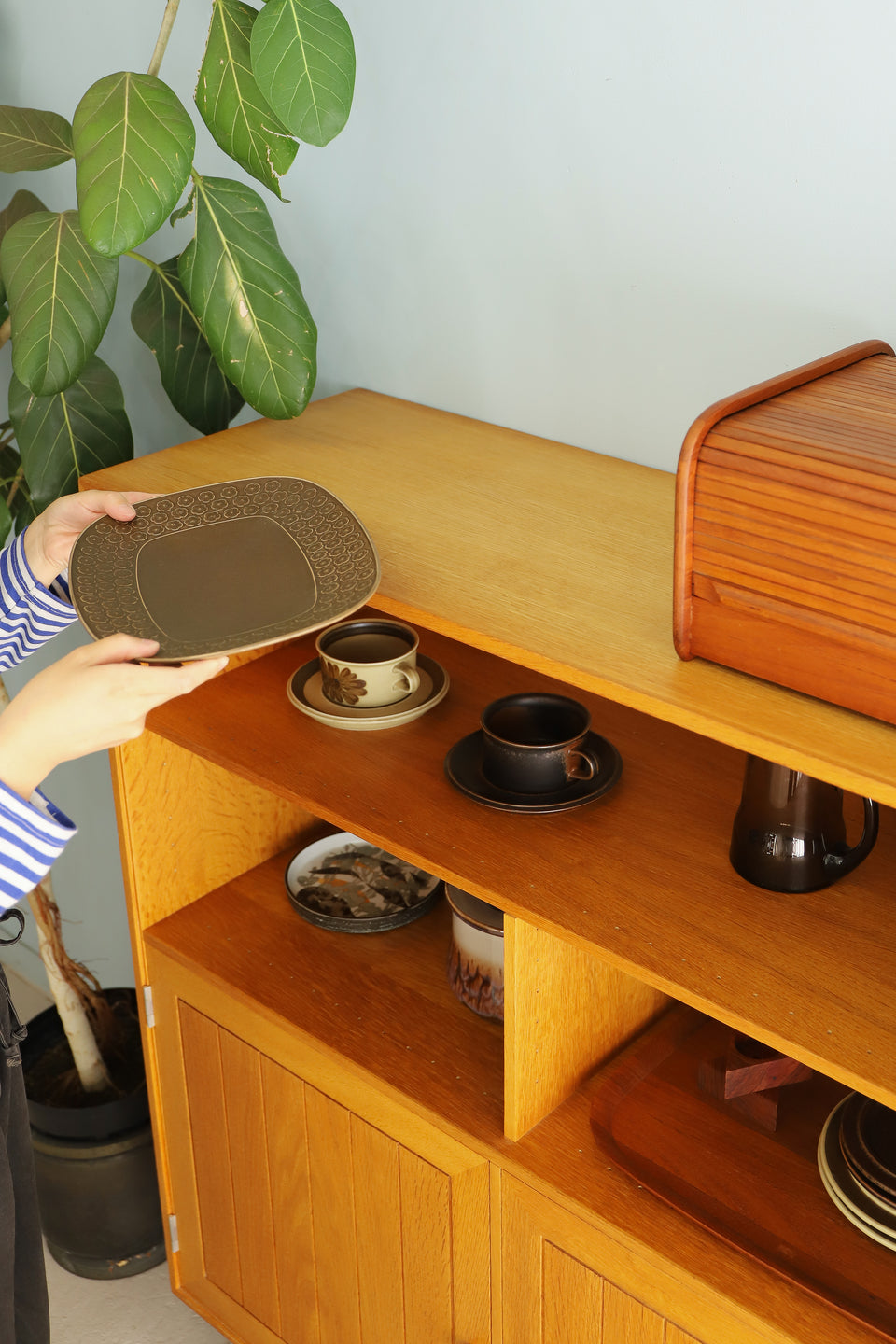 Oakwood Cabinet Bookcase Shelf HG Møbler Danish Vintage/デンマークヴィンテージ HGモブラー キャビネット ブックケース シェルフ 収納 北欧インテリア