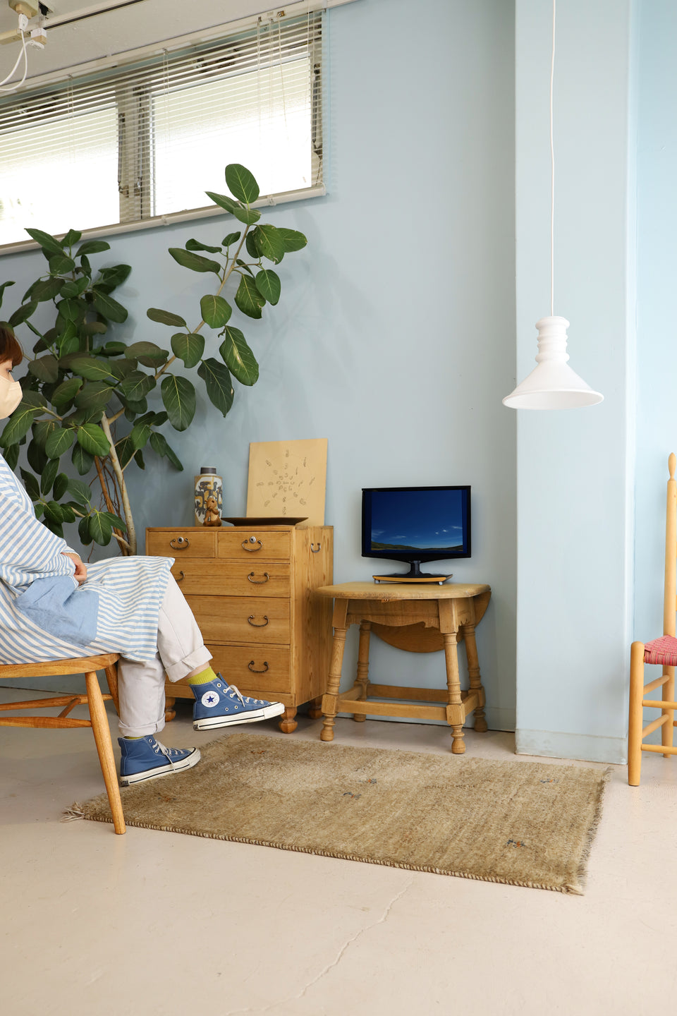 Danish Vintage Oakwood Extension Side Table/デンマークヴィンテージ エクステンションサイドテーブル オーク材 北欧家具