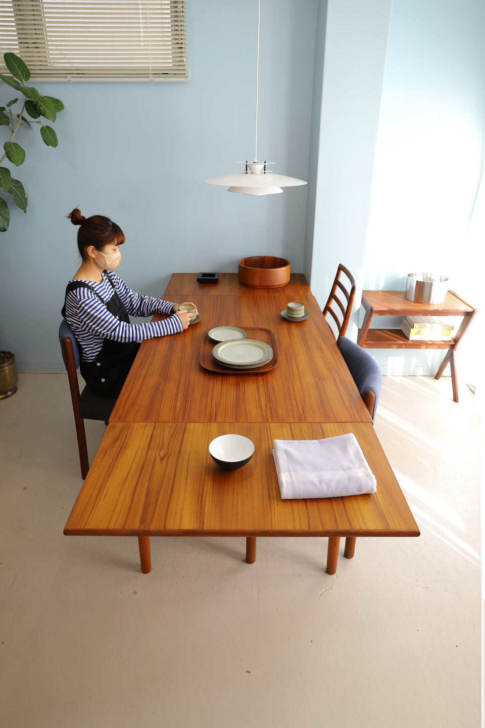 Teak Extension Dining Table Danish Vintage/デンマークヴィンテージ エクステンション ダイニングテーブル 北欧家具