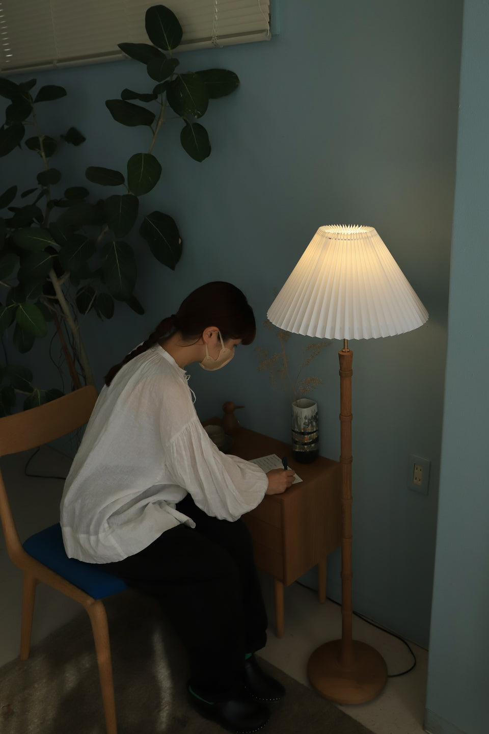 Oakwood Floor Stand Light Danish Vintage/デンマークヴィンテージ フロアスタンドライト オーク材 北欧インテリア 照明