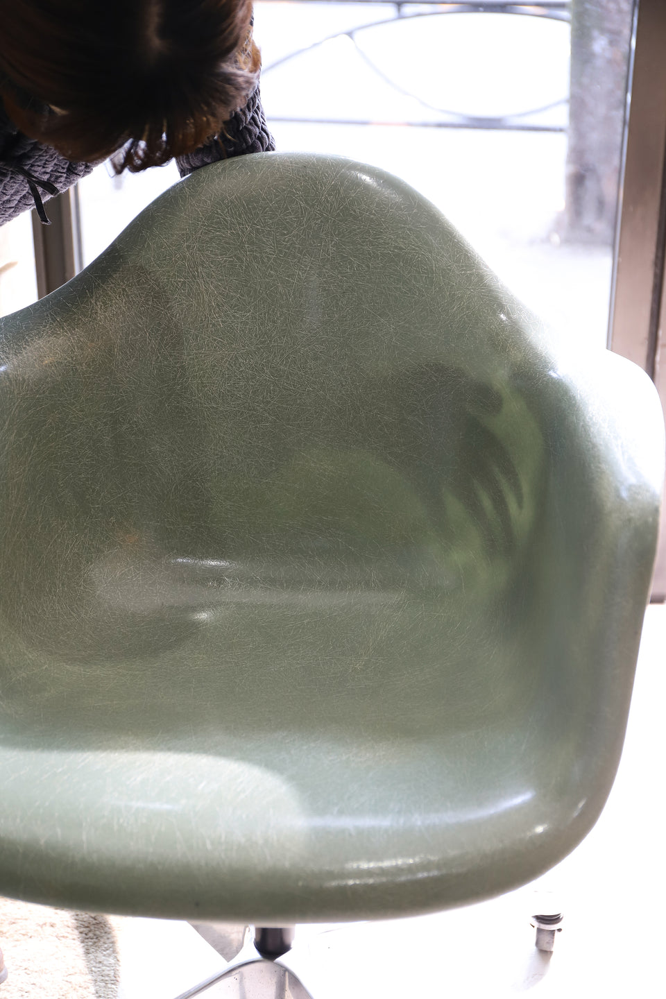 Vintage Herman Miller EAMES Arm Shell Chair with Contract Caster Base/ハーマンミラー イームズ アームシェルチェア コントラクトキャスターベース ヴィンテージ FRP