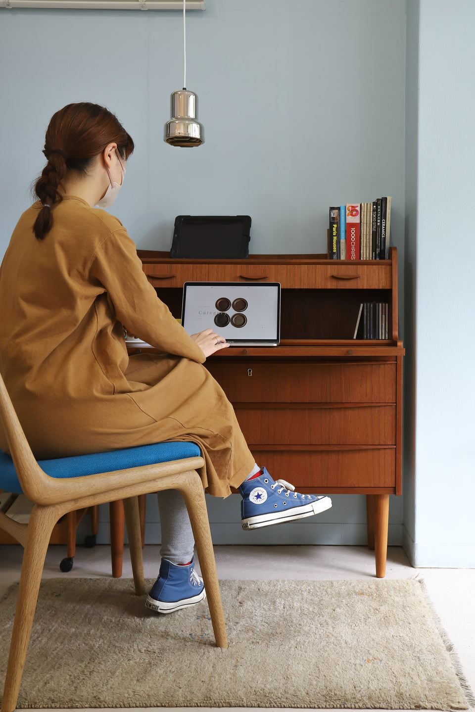 Danish Vintage Tylvad Hansen Møbelfabrik Writing Bureau/デンマークヴィンテージ ライティングビューロー チーク材 北欧家具