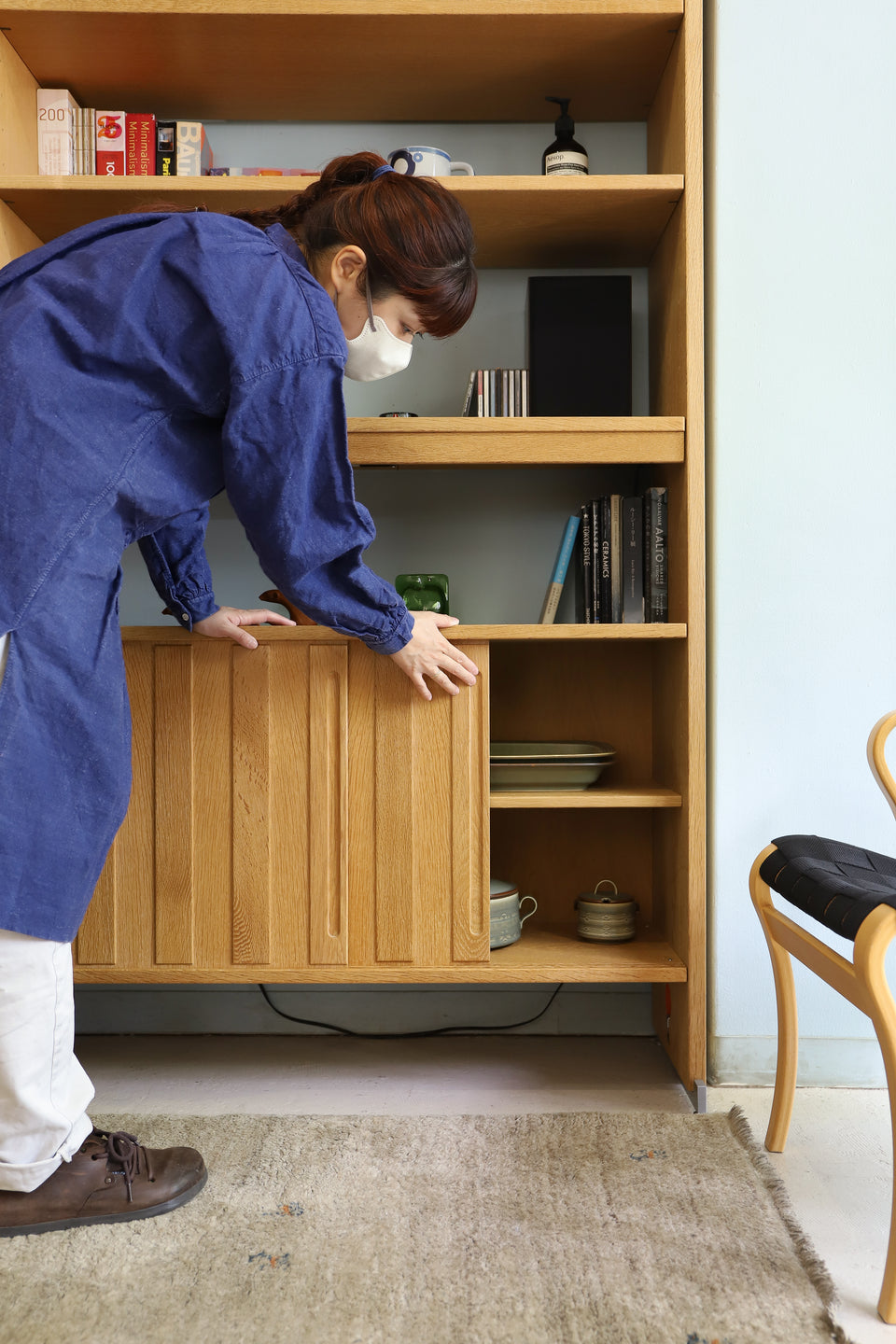 RY MØBLER Hans J. Wegner System Cabinet RY100/デンマークヴィンテージ ハンス・J・ウェグナー システムキャビネット オーク材 北欧家具