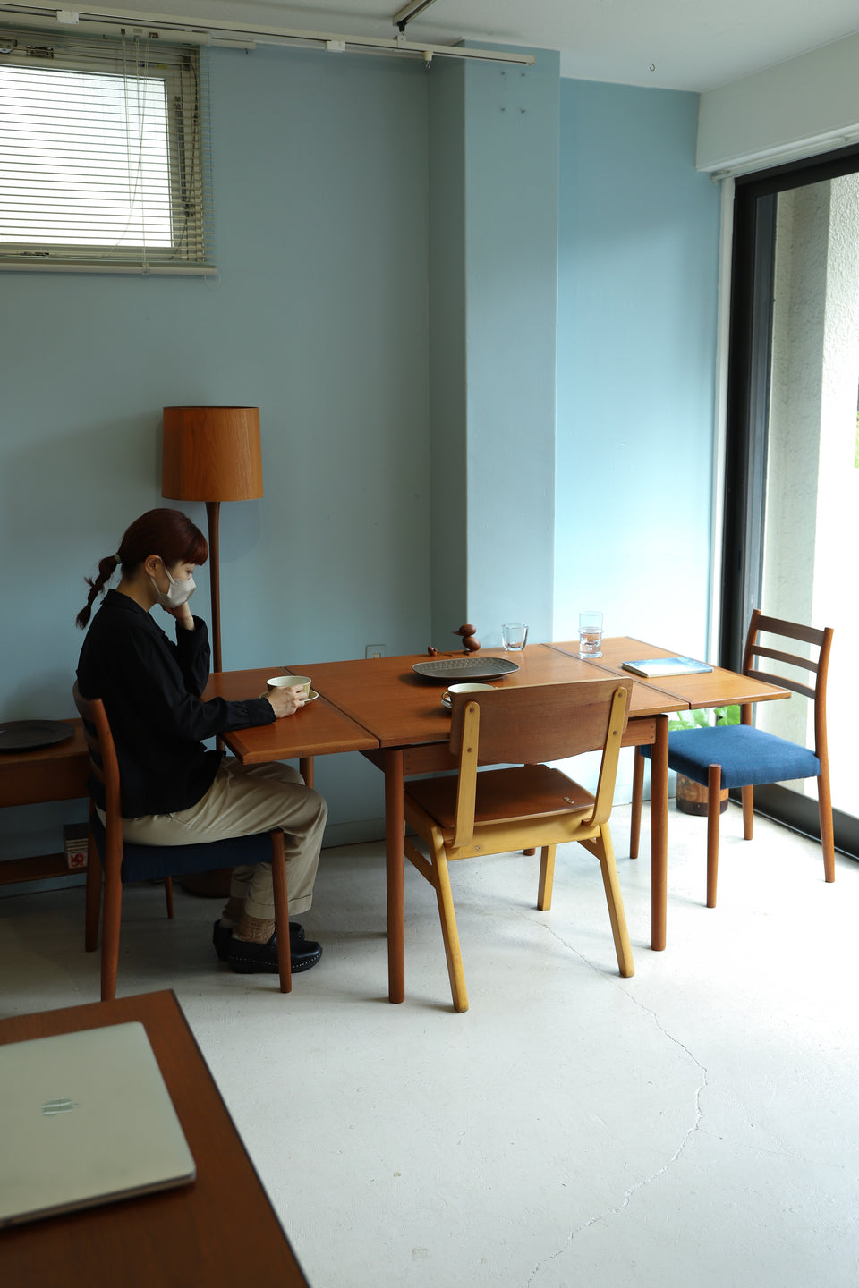 Japanese Vintage Extension Dining Table/ジャパンヴィンテージ エクステンションダイニングテーブル チーク材 北欧デザイン