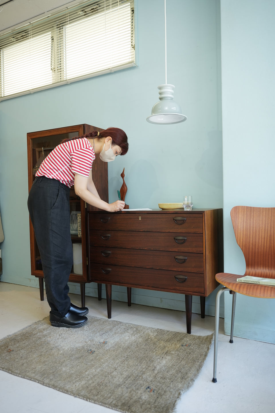 Kai Kristiansen 4drawer Chest Rosewood Feldballes Møbelfabrik/カイ・クリスチャンセン 4段チェスト ローズウッド材 北欧家具