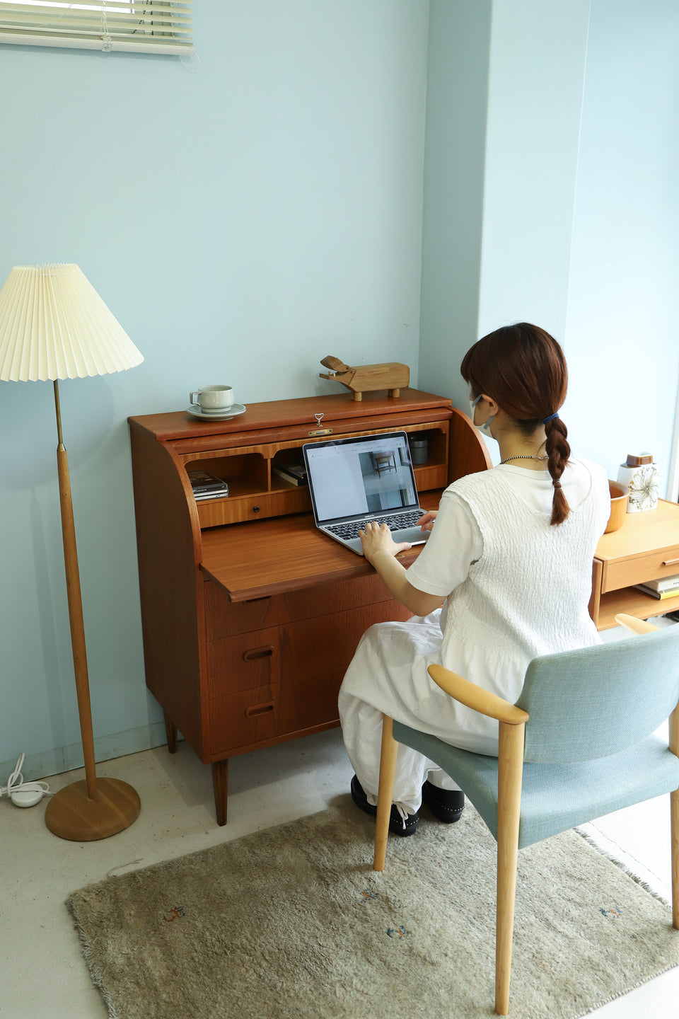 Rolltop Bureau Egon Ostergaard Swedish Vintage/スウェーデンヴィンテージ ロールトップ ビューロー 北欧家具