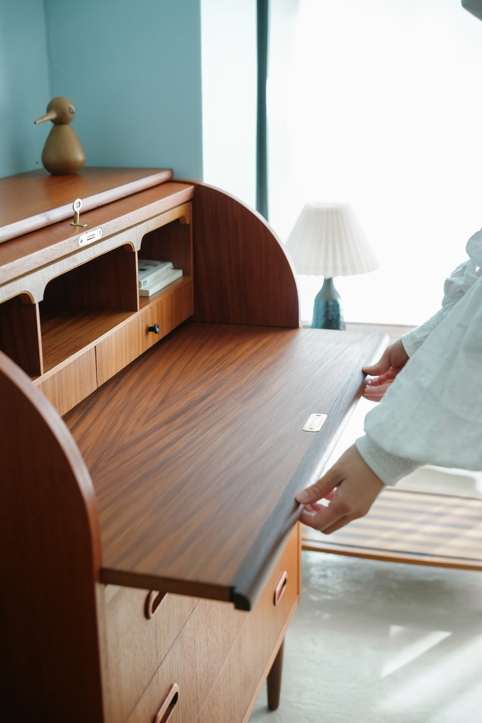 Rolltop Writing Bureau Egon Ostergaard Swedish Vintage/スウェーデンヴィンテージ ロールトップ ライティングビューロー