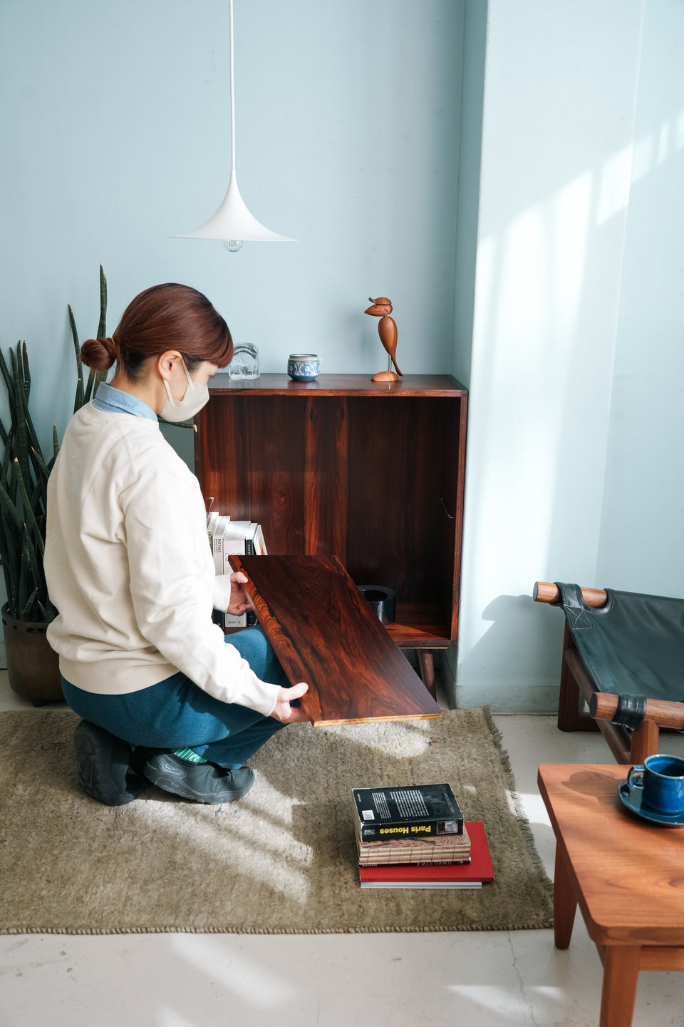Rosewood Small Bookcase Danish Vintage/デンマークヴィンテージ スモールブックケース ローズウッド 本棚 北欧家具