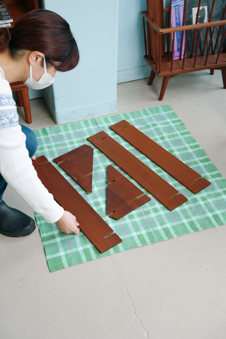 Teak Wall Shelf Scandinavian Vintage/北欧ヴィンテージ ウォールシェルフ チーク材