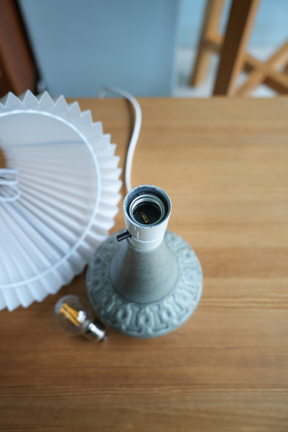 Vintage Søholm Table Lamp 1028 Gray/デンマークヴィンテージ スーホルム テーブルランプ 照明 北欧インテリア