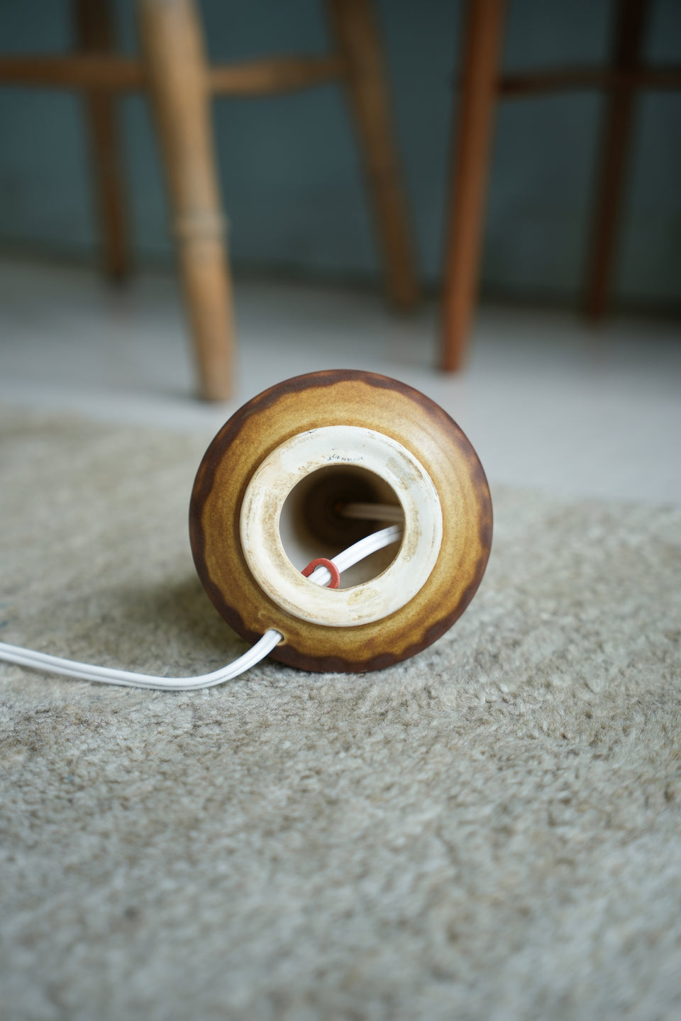 Vintage Soholm Table Lamp Model 1217 Brown/テーブルランプ スーホルム ブルー デンマークヴィンテージ 照明 北欧インテリア