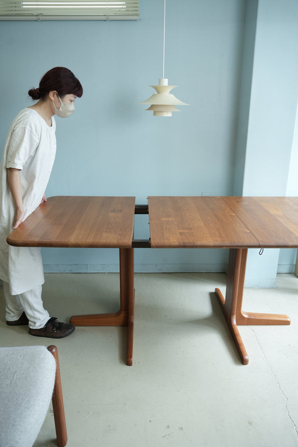 Solid Teak Extension Dining Table Danish Vintage/デンマークヴィンテージ エクステンション ダイニングテーブル チーク材