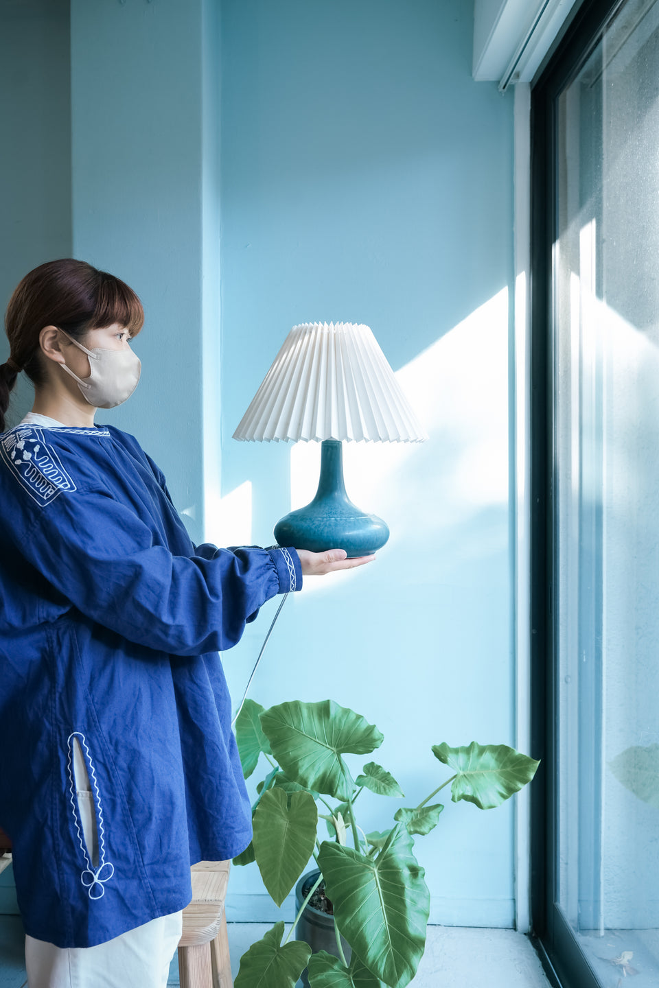 Danish Vintage Desiree Table Lamp Blue/デンマークヴィンテージ デジレ テーブルランプ 照明 北欧インテリア