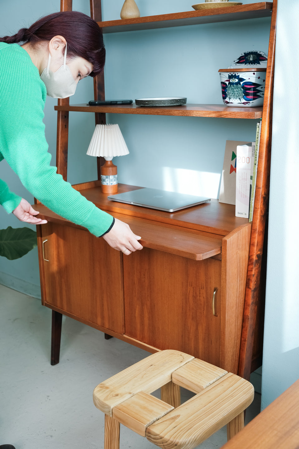 Swedish Vintage Open Shelf Bureau/スウェーデンヴィンテージ オープンシェルフ ビューロー 本棚 北欧家具