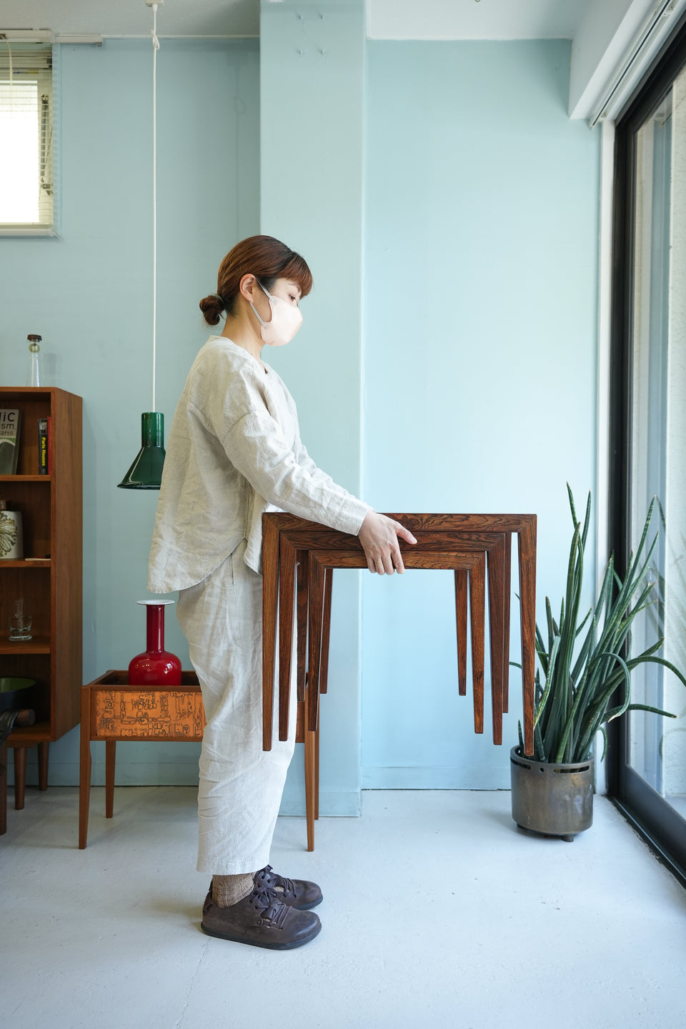 Danish Vintage Haslev Rosewood Nesting Table/デンマークヴィンテージ ハスレヴ ネストテーブル ローズウッド材 北欧家具