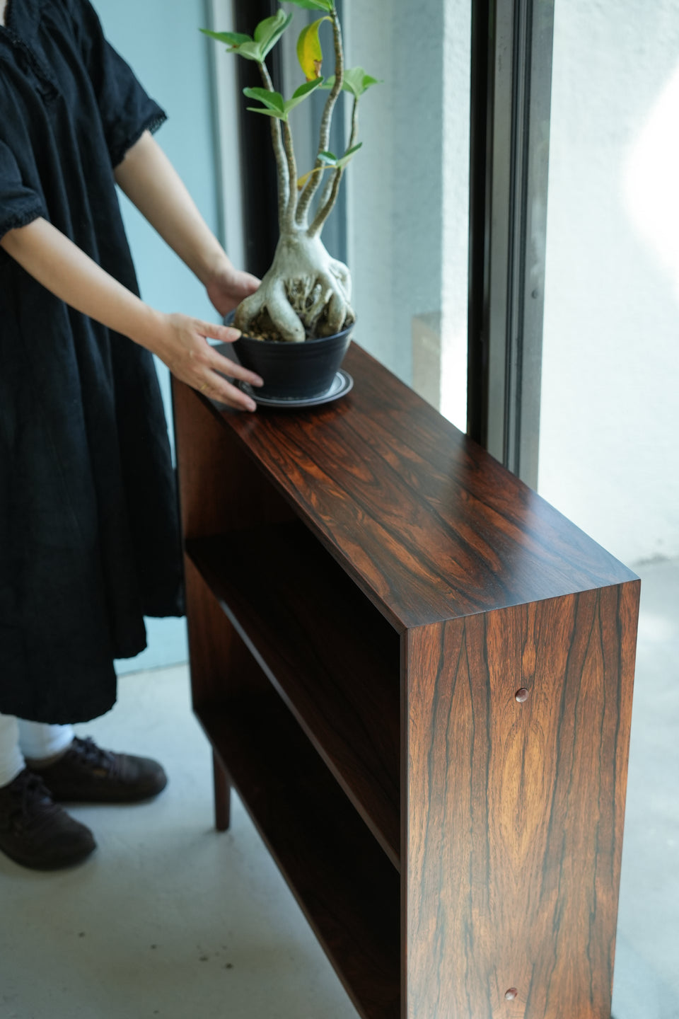 Danish Vintage Hjørnebo Møbelfabrik Small Bookcase Rosewood/デンマークヴィンテージ ローズウッド ブックケース 本棚 北欧家具
