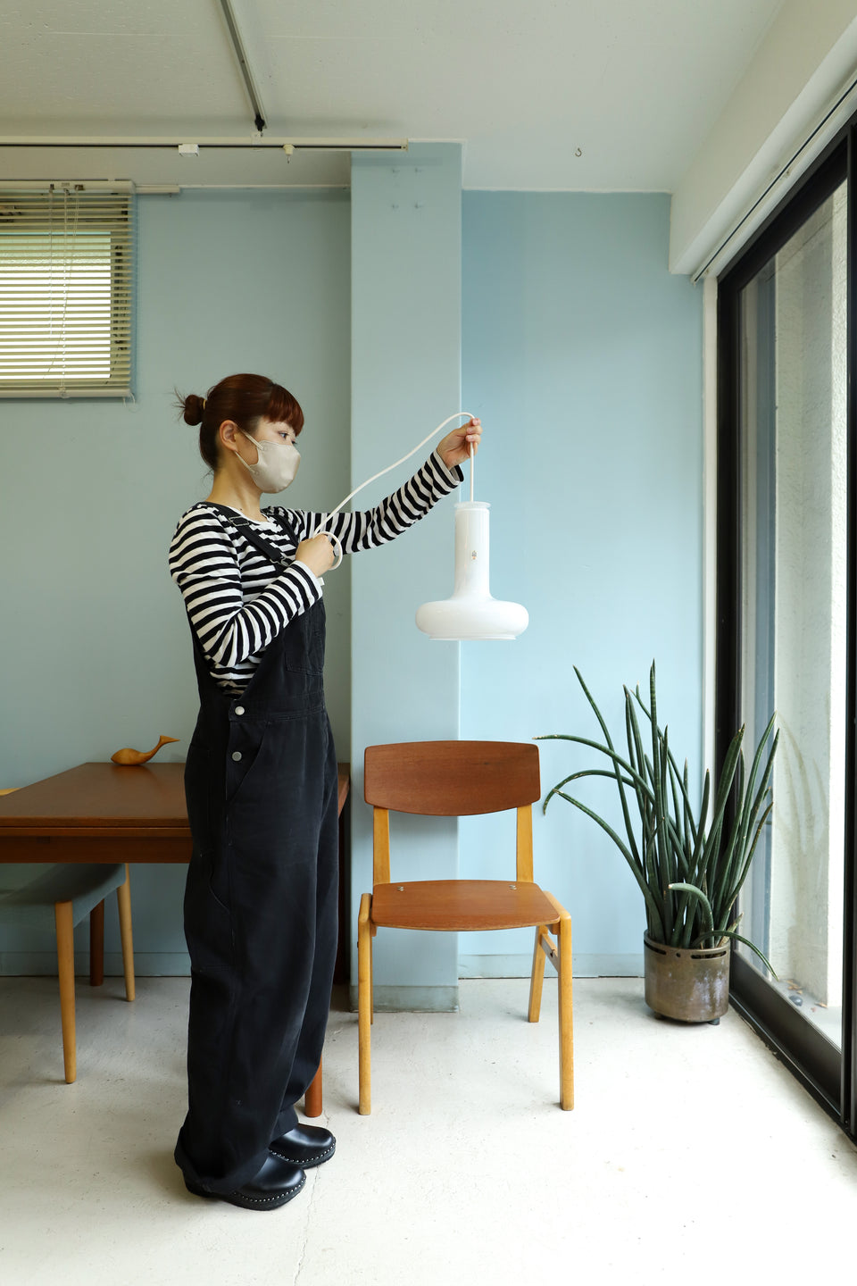 Danish Vintage Holmegaard Pendant Light Blues/デンマークヴィンテージ ペンダントライト ブルース 北欧ヴィンテージ