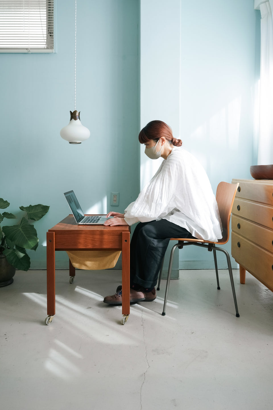 Danish Vintage PBJ Møbler Sewing Wagon Side Table/デンマークヴィンテージ ソーイングワゴン サイドテーブル 北欧家具