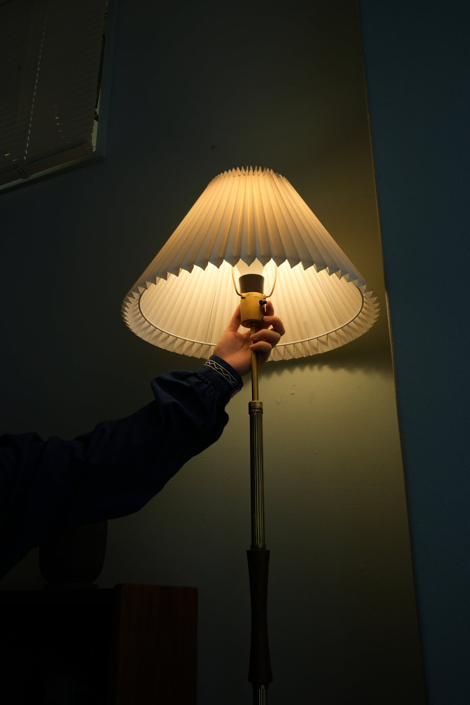 Danish Vintage Rosewood Brass Floor Stand Light/デンマークヴィンテージ フロアスタンド 照明 ローズウッド材 真鍮 北欧インテリア