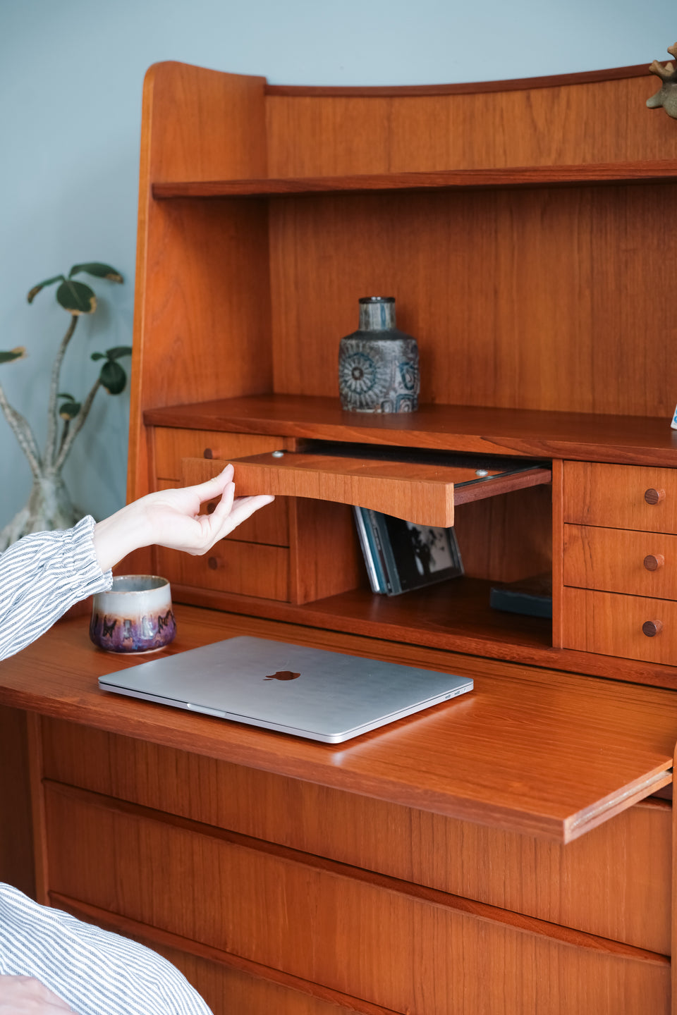 Danish Vintage Writing Bureau Dresser Teak/デンマークヴィンテージ ライティングビューロー ドレッサー チーク材
