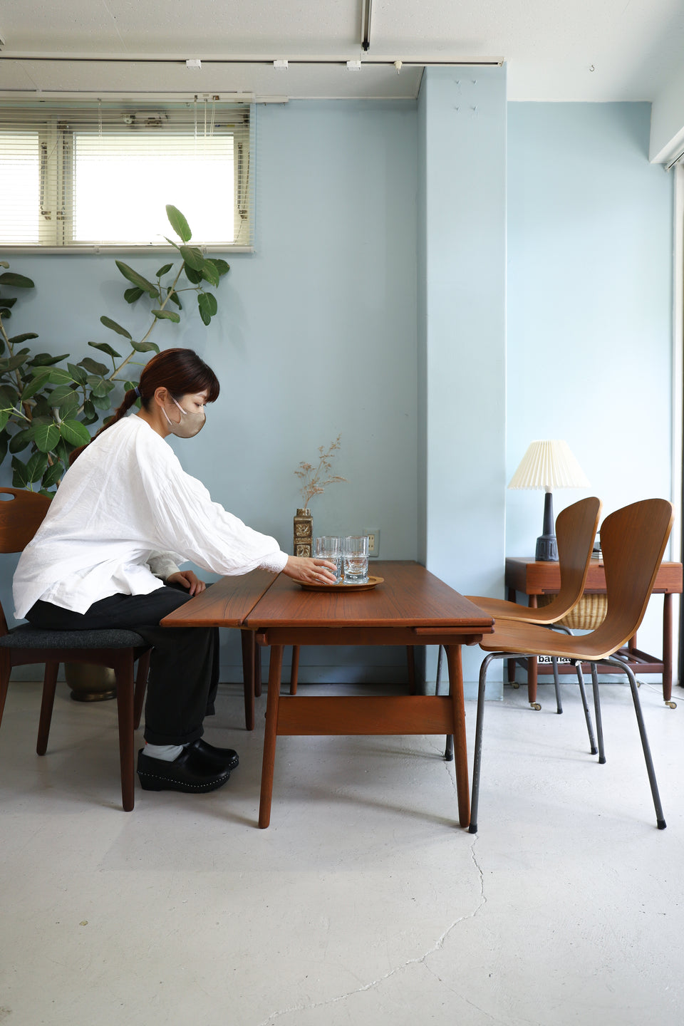 Danish Vintage Elevator Extension Table Trioh Møbler/デンマークヴィンテージ トリオモブラー エレベーター エクステンションテーブル 北欧家具