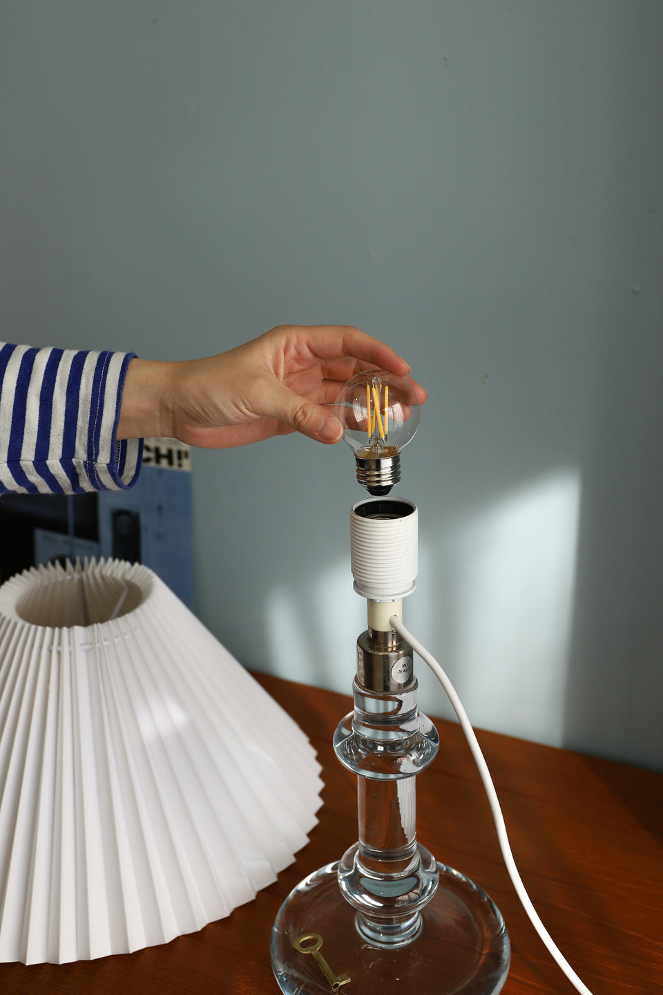 Danish Vintage Holmegaard Sheraton Table Lamp Michael Bang/ホルムガード シェラトン テーブルランプ 間接照明 デンマークヴィンテージ