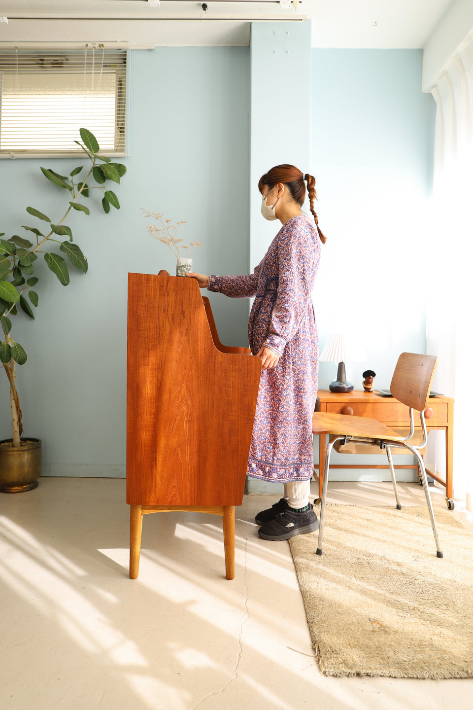 Bjerringbro Stolefabrik Teakwood Writing Bureau Danish Vintage/デンマークヴィンテージ ライティングビューロー チーク材 北欧家具
