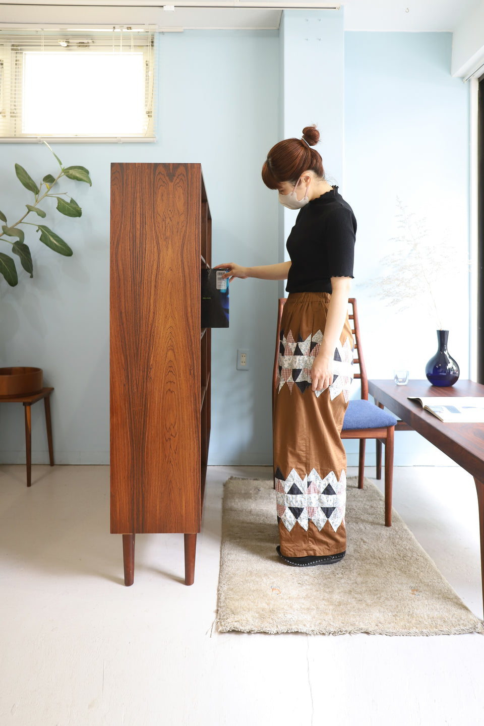 Danish Vintage Rosewood Bookcase Omann Jun Møbelfabrik No.6/デンマークヴィンテージ ブックケース 本棚 ローズウッド 北欧家具
