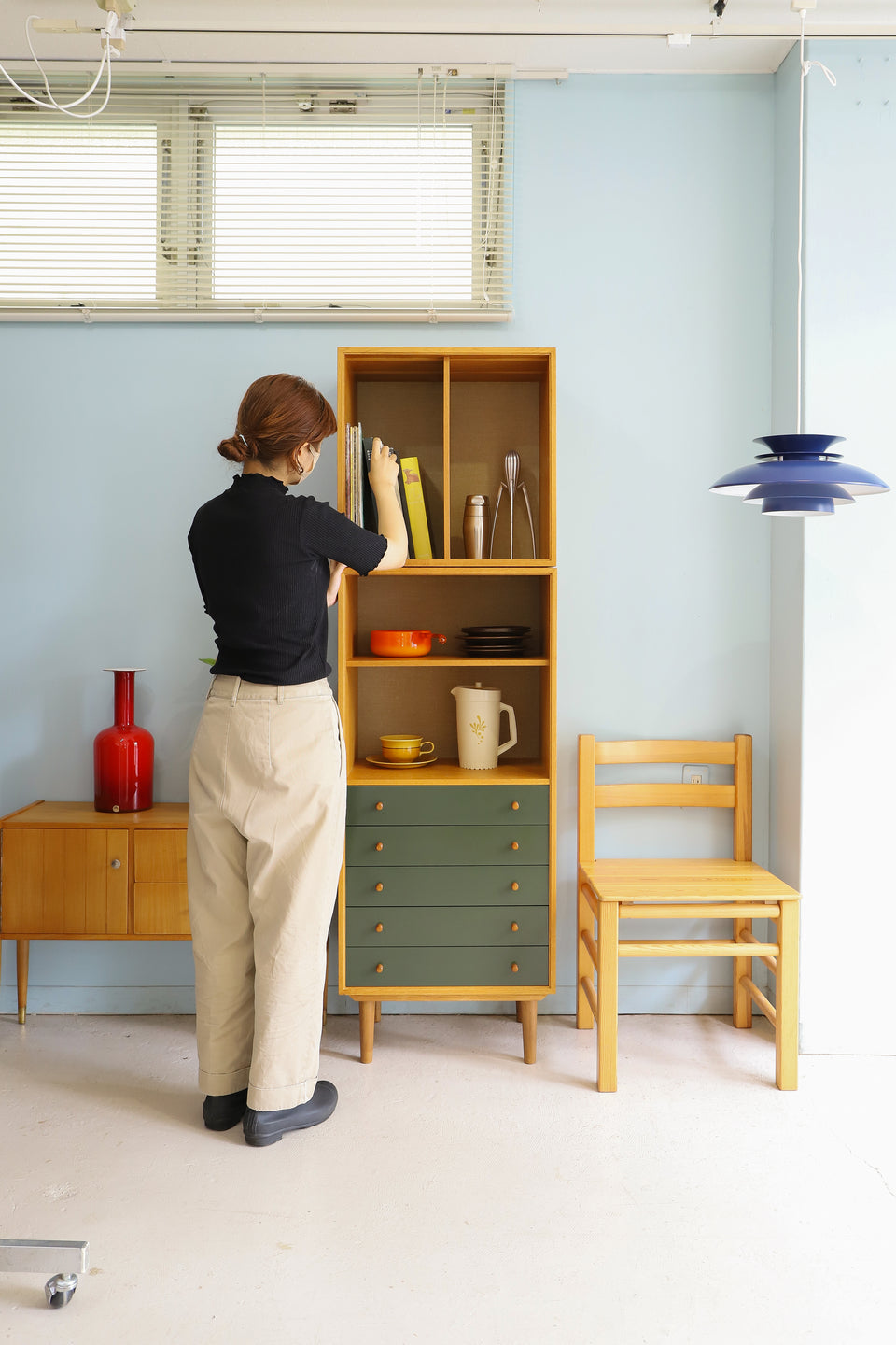 HG Møbler Oakwood Bookcase Shelf Danish Vintage/デンマークヴィンテージ ブックケース シェルフ オーク材 収納家具 北欧インテリア